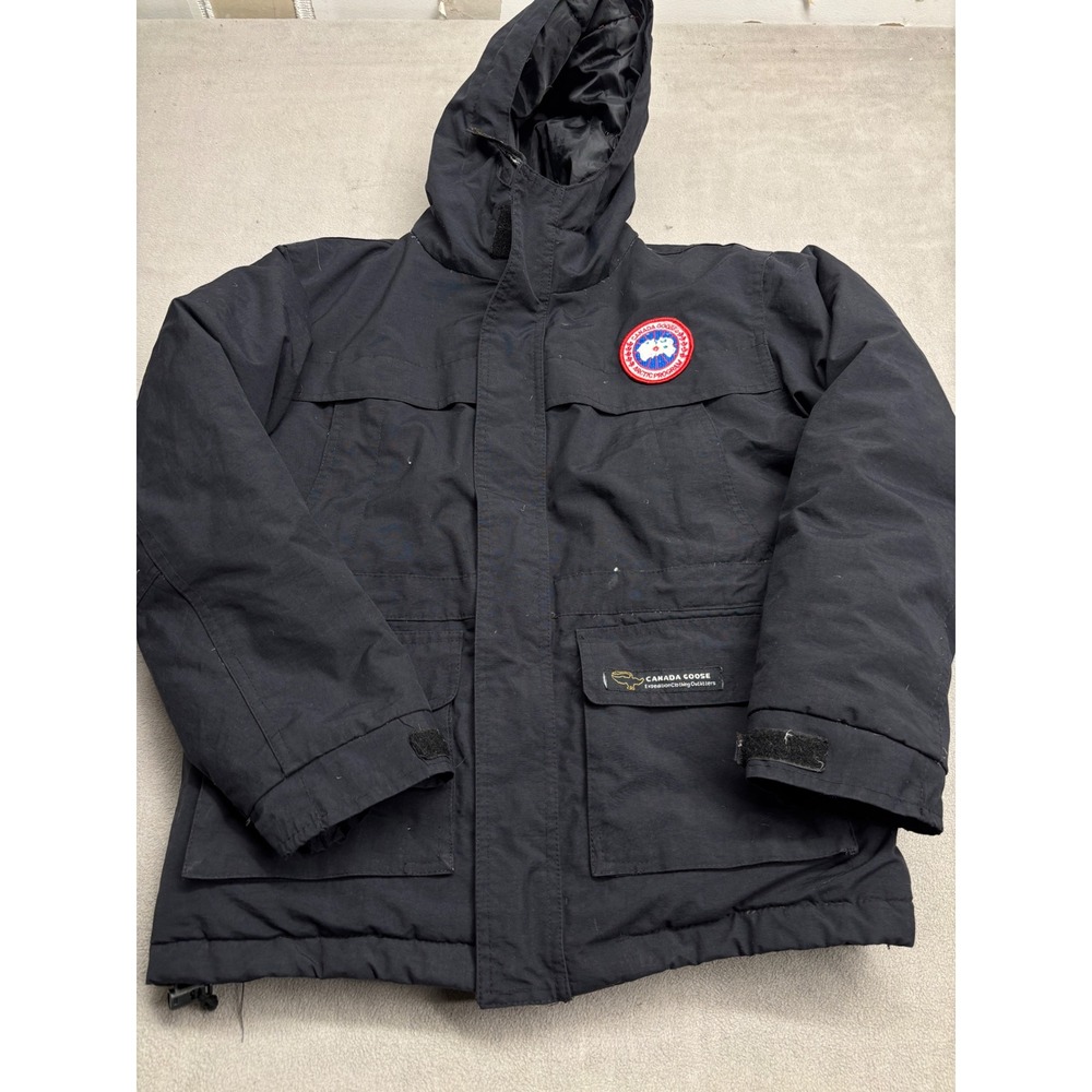 Canada Goose Arctic Program Expedition Parka Jacket Black Hooded Mens Medium